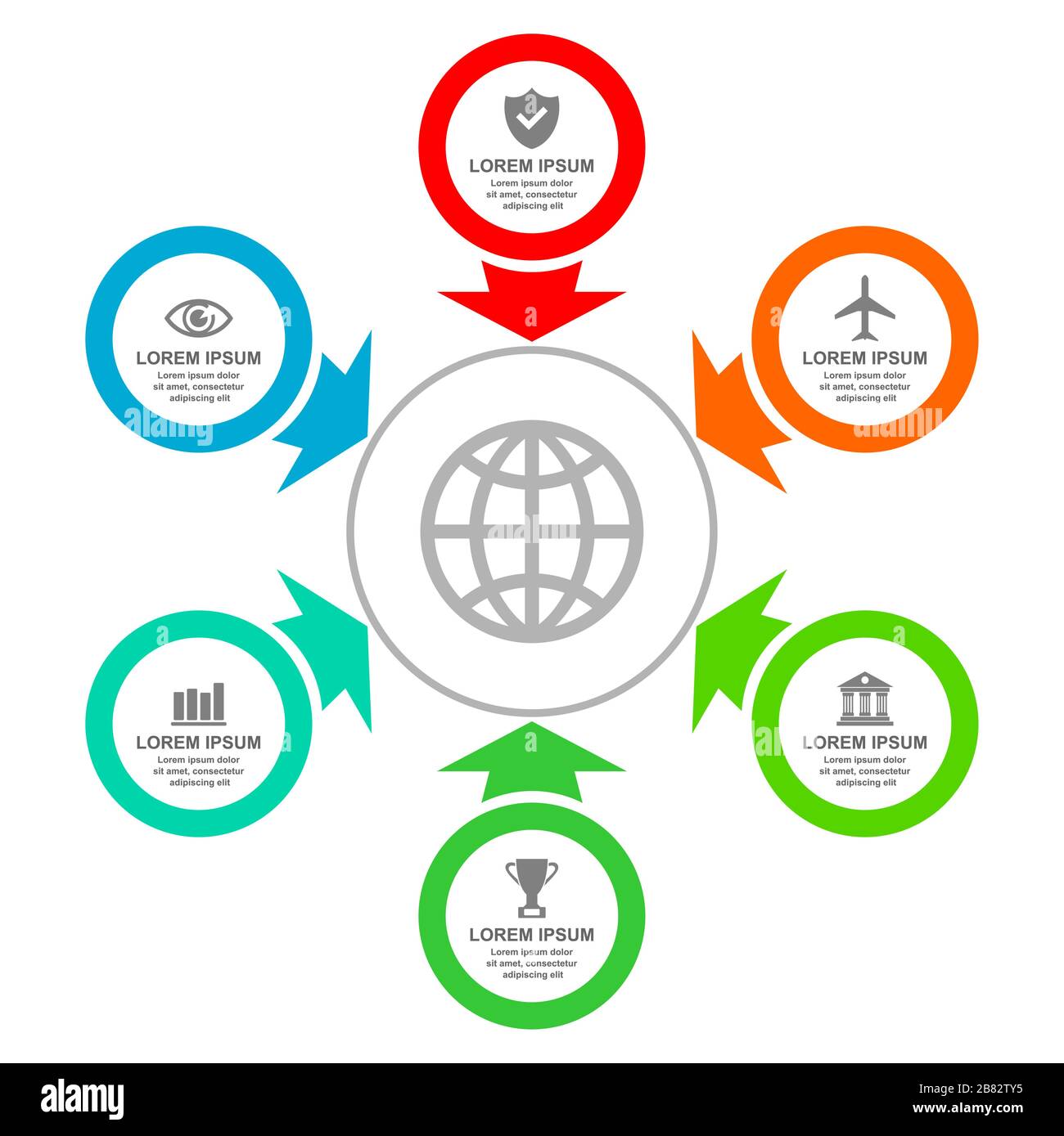 Business circular infographic vector template Stock Vector Image & Art ...