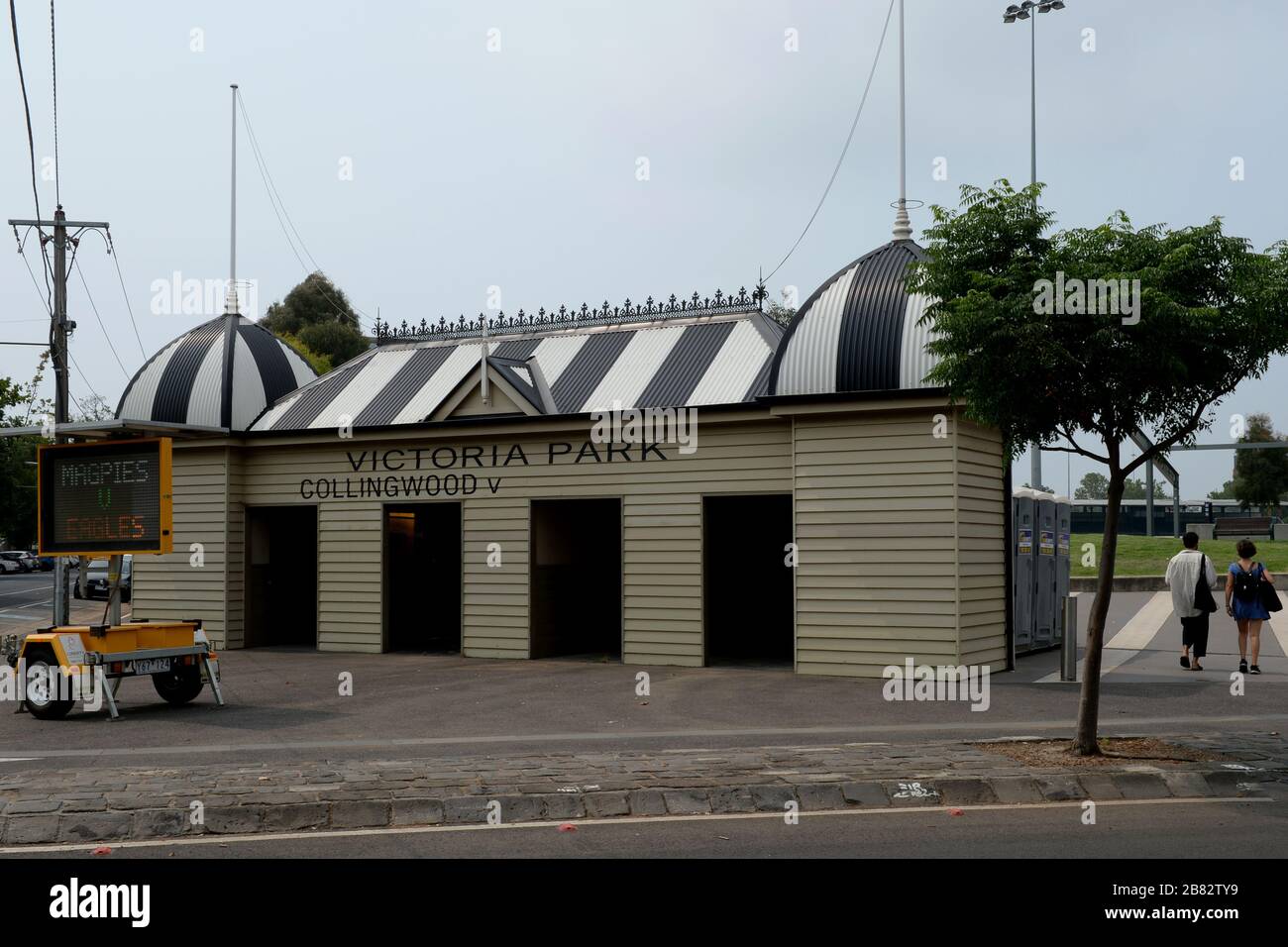 Collingwood australian rules football ground Victoria Park, Melbourne Australia Stock Photo