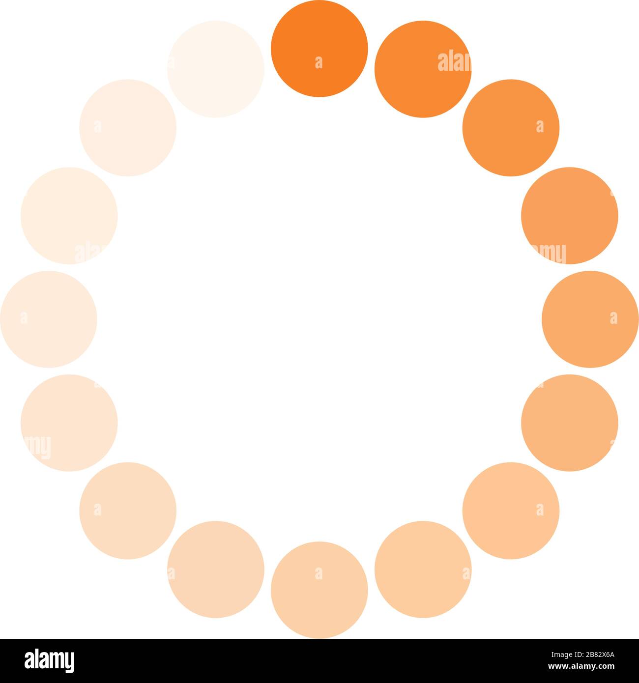 pointed loading circle flat style icon vector design Stock Vector Image ...