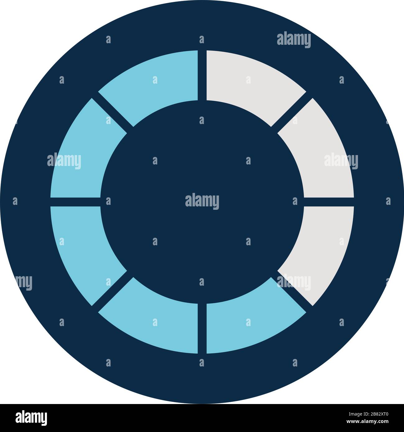 striped loading circle block style icon vector design Stock Vector ...