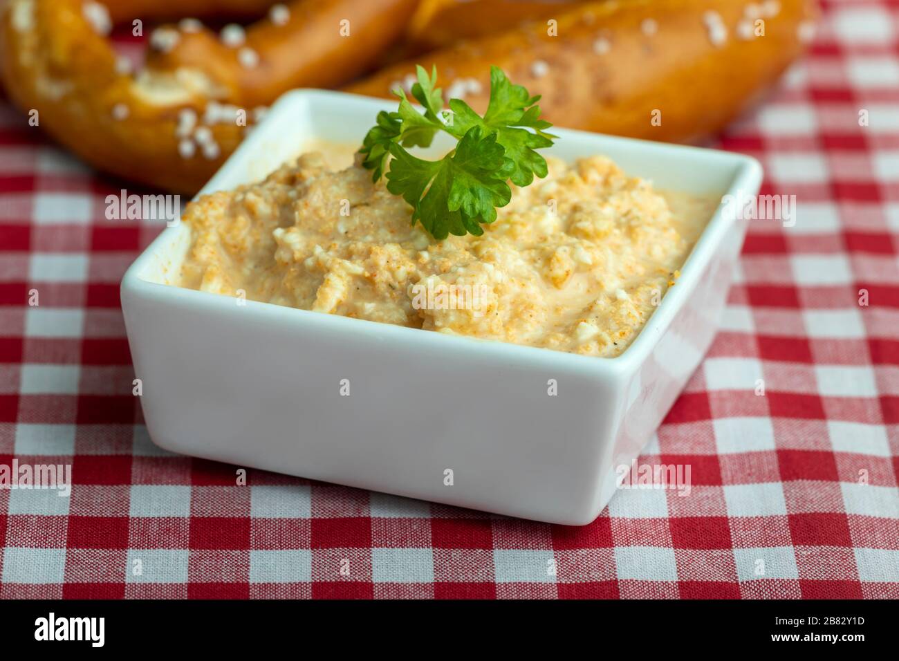 bavarian obazda cheese spread Stock Photo