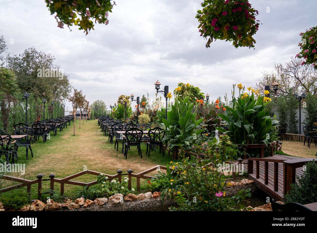 Back a yard restaurant hires stock photography and images Alamy