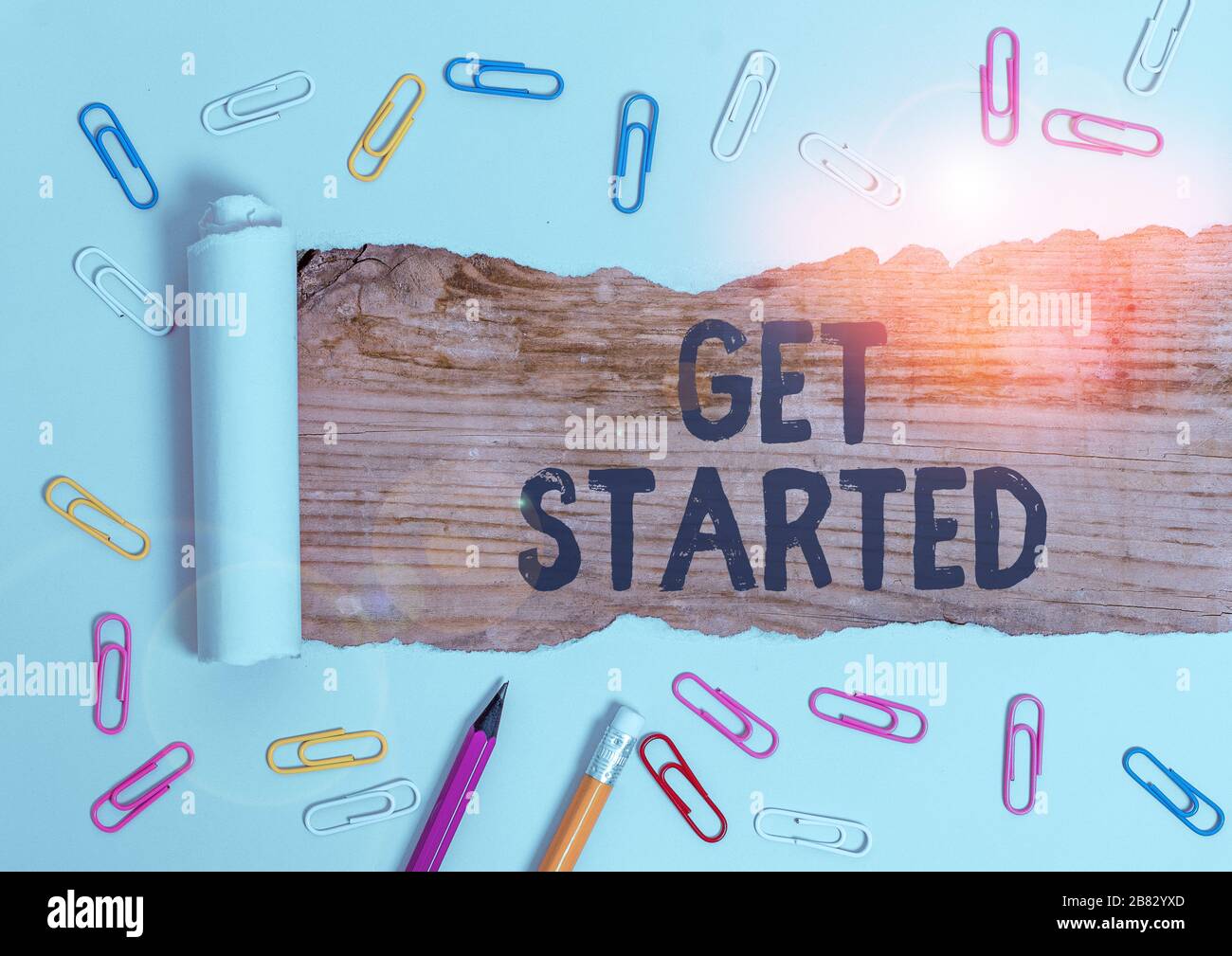 Handwriting text writing Get Started. Conceptual photo Begin an ...