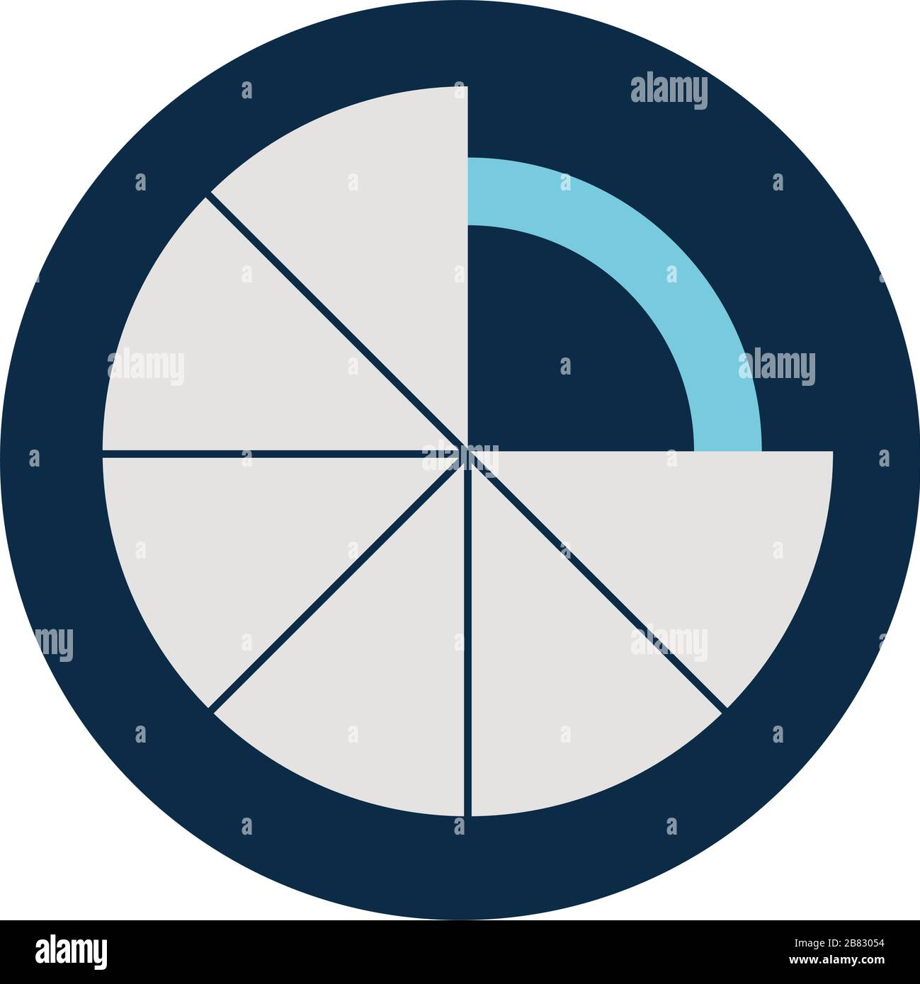 striped loading circle block style icon vector design Stock Vector ...