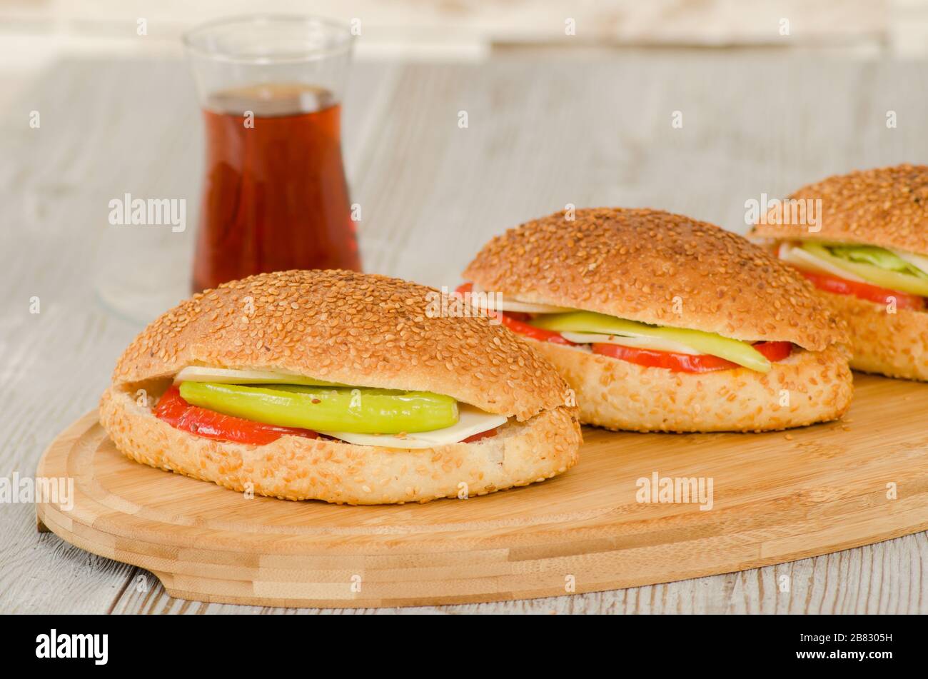 Turkish pastry from turkish cuisine (acma, Pogaca, Simit Stock Photo ...
