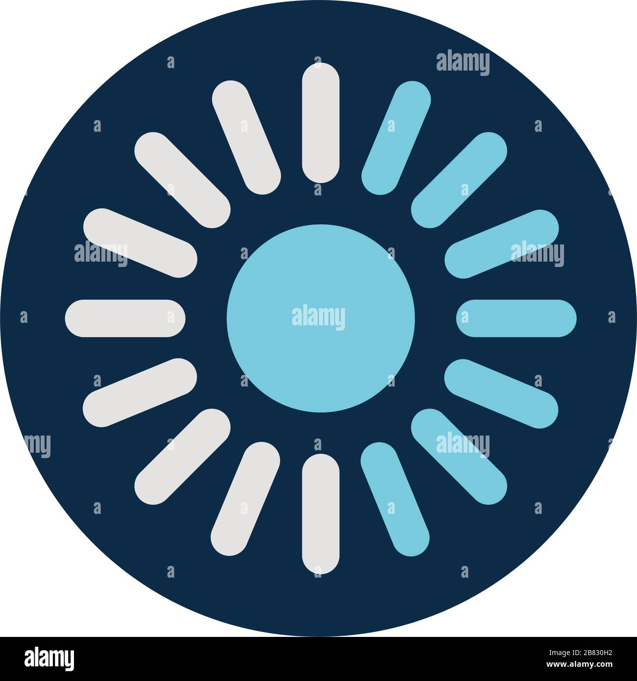 lines loading circle block style icon vector design Stock Vector Image ...