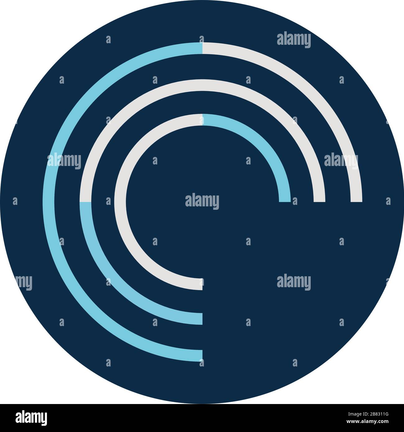 lines loading circle block style icon vector design Stock Vector Image ...
