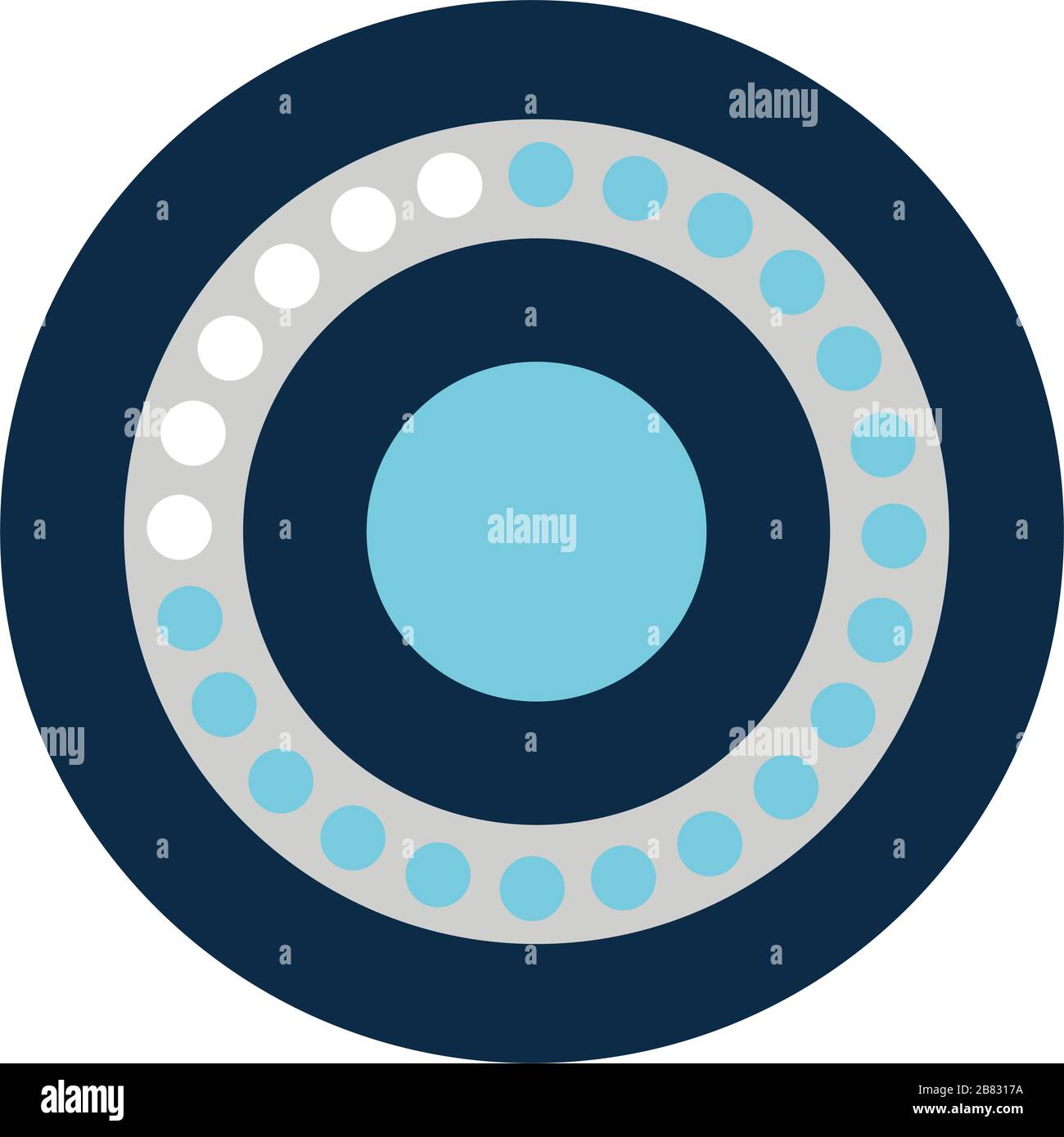 pointed loading circle block style icon vector design Stock Vector ...