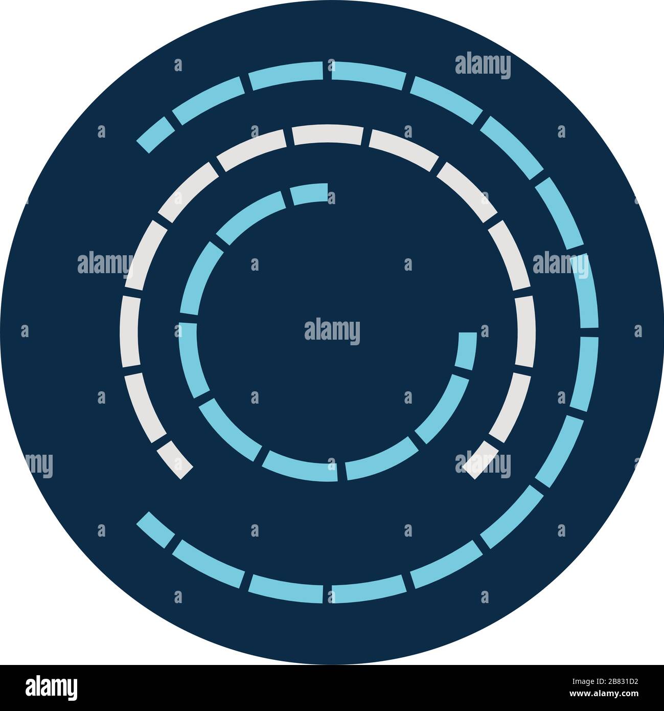 lines loading circle block style icon vector design Stock Vector Image ...
