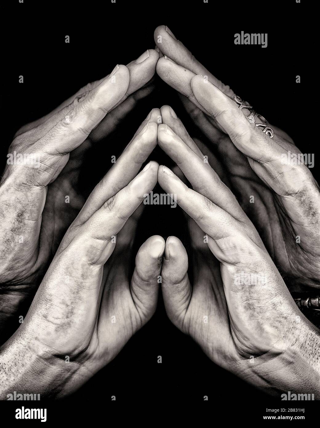 African prayer hands hi-res stock photography and images - Alamy