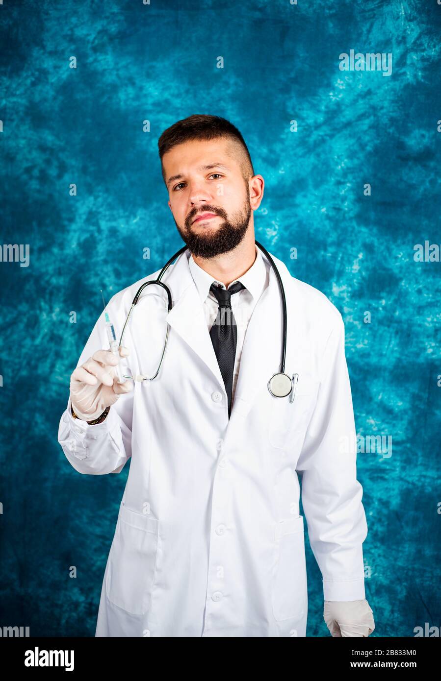 Man bearded handsome doctor hi-res stock photography and images - Alamy