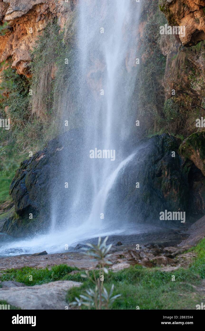 Forest small lake with cascade hi-res stock photography and images - Alamy