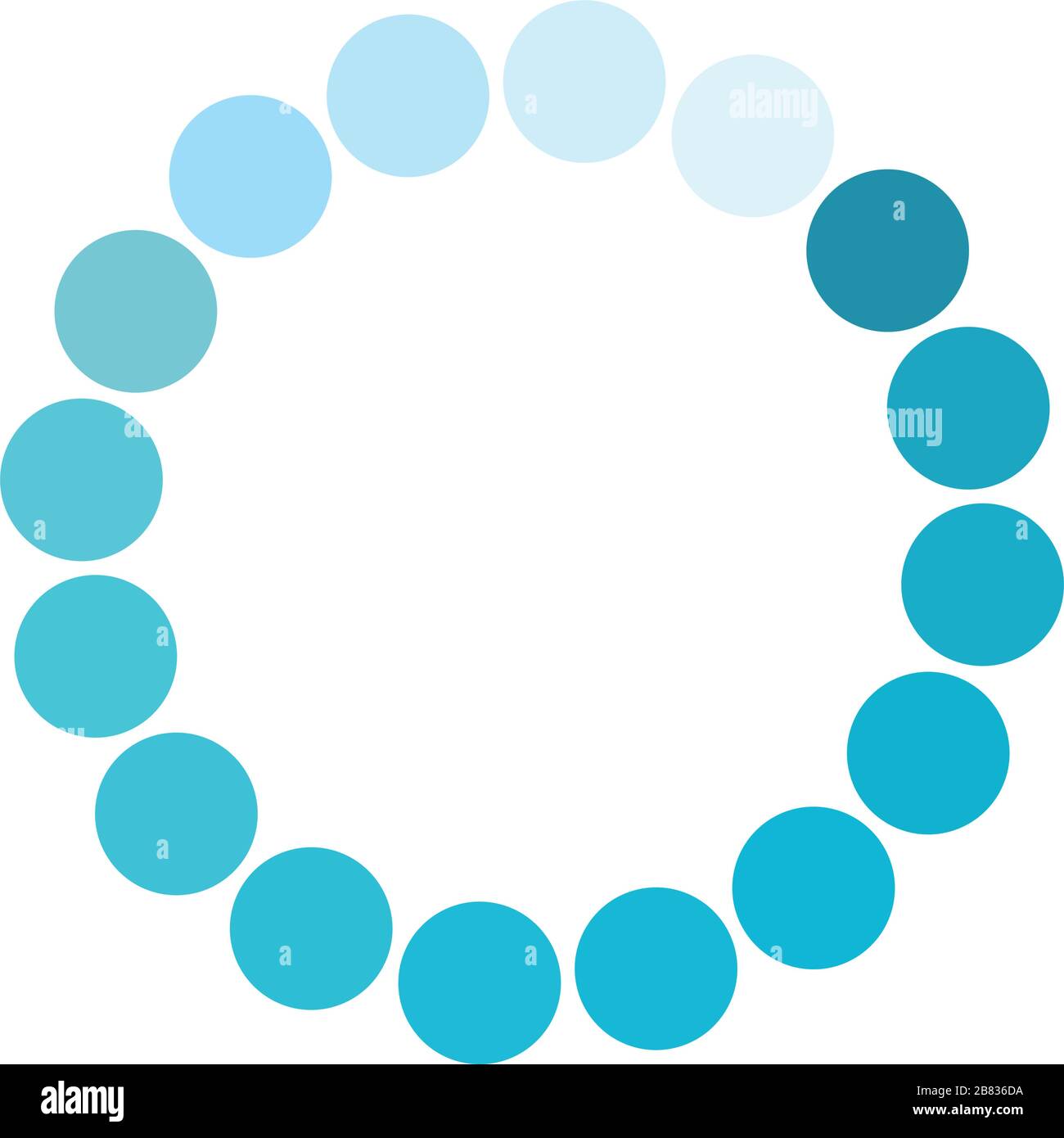 pointed loading circle flat style icon vector design Stock Vector Image ...