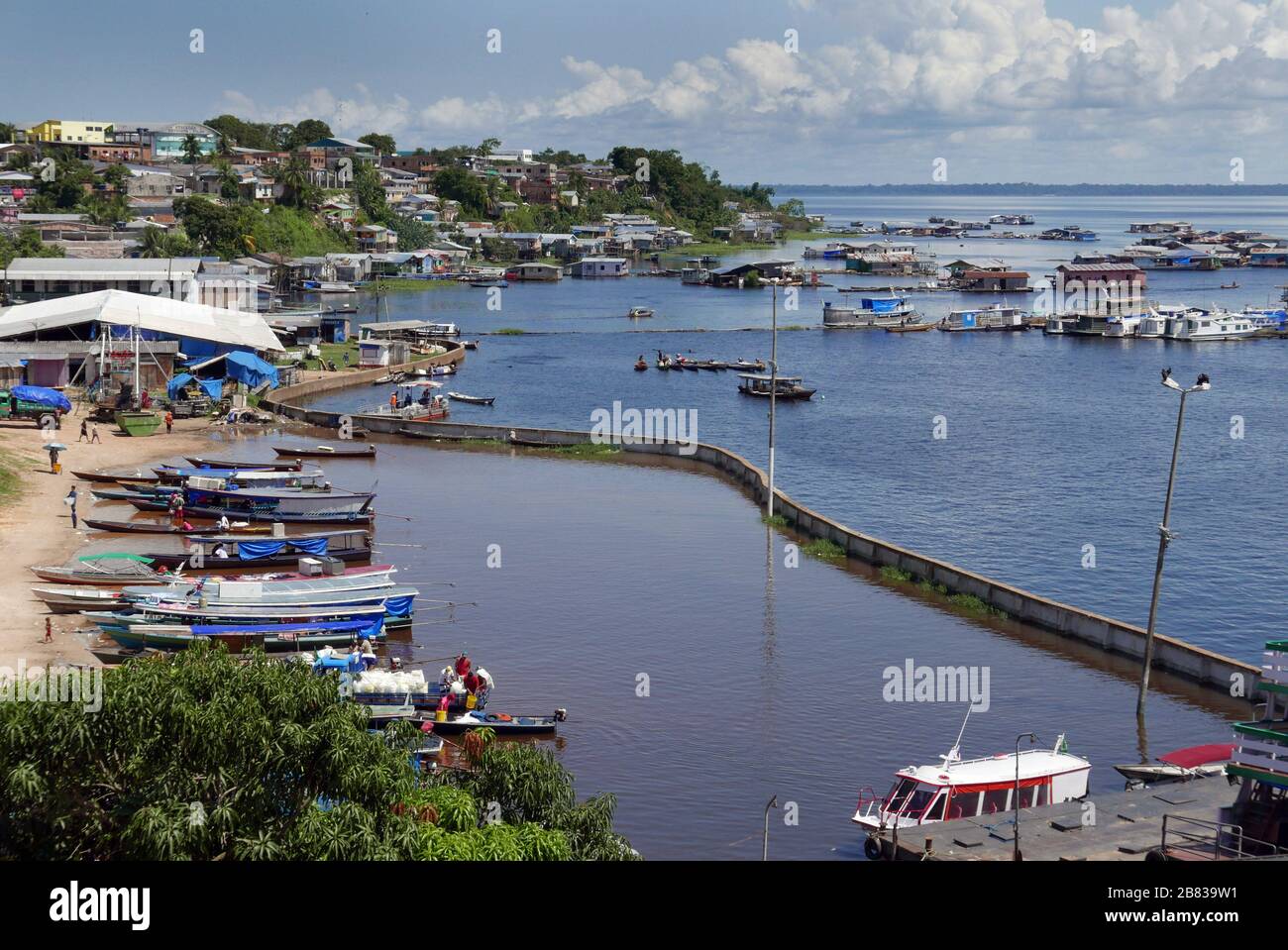 Tefé a river port on the Upper Amazon in the state of Amazonas Brazil Stock Photo