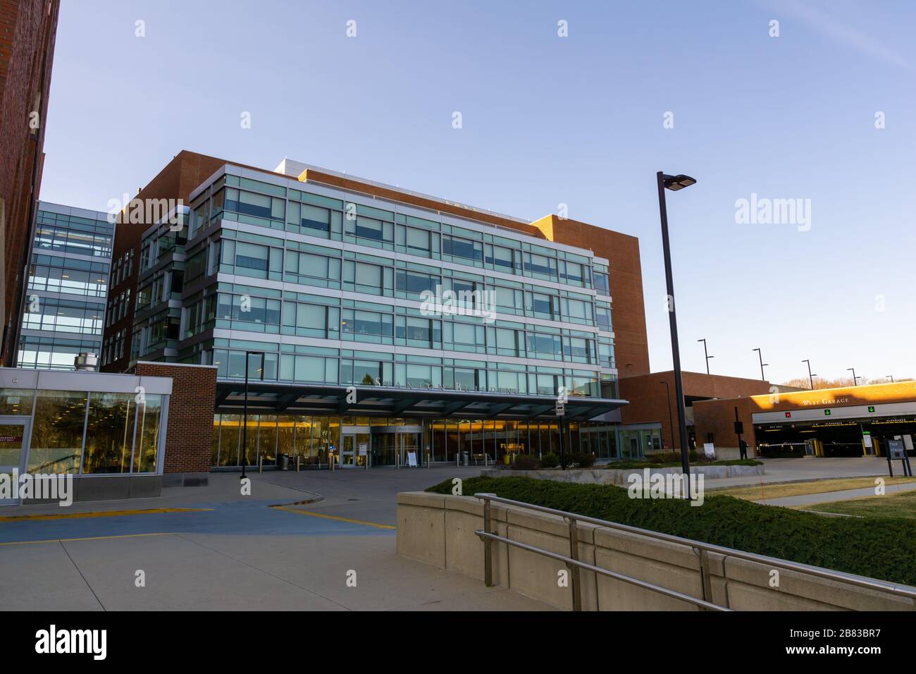 Cambridge MA USA - 3/16/2020 - Mount Auburn Hospital, a hospital in Cambridge, Massachusetts, affiliated with Harvard Medical School. Stock Photo