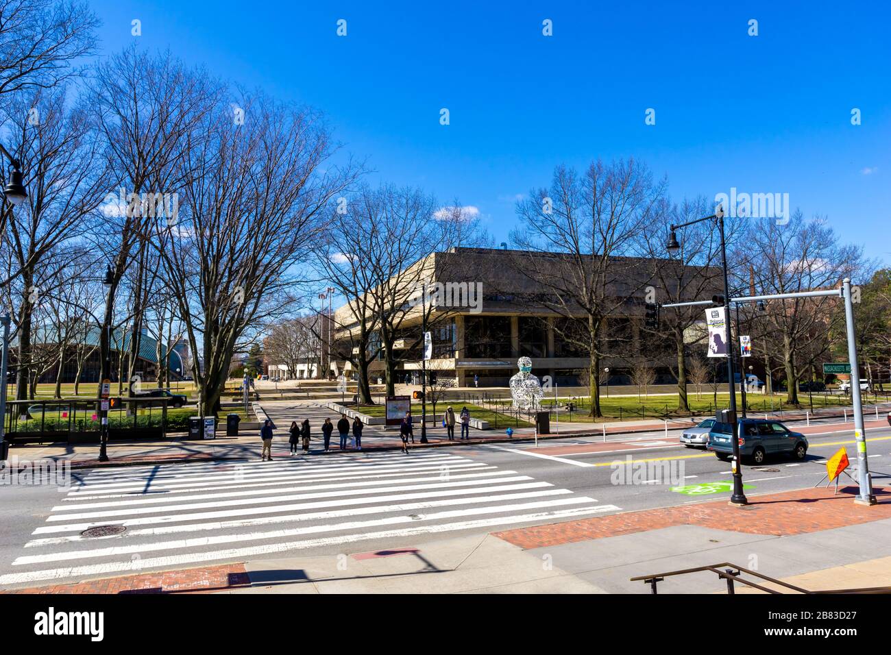 Cambridge MA USA - 3/16/2020 - Campus of the Massachusetts Insitute of Technology Stock Photo