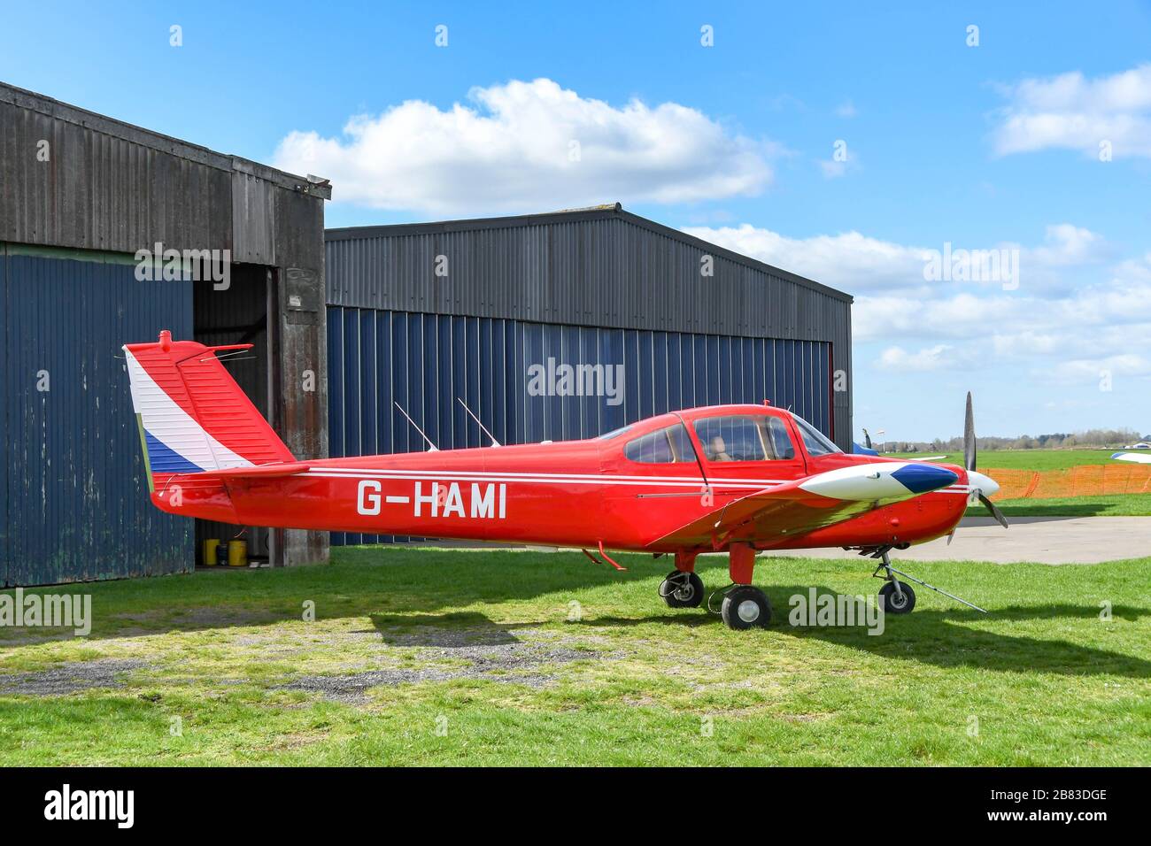 WHITE WALTHAM, ENGLAND - MARCH 2019: Fuji FA-200-160 Aero Subaru