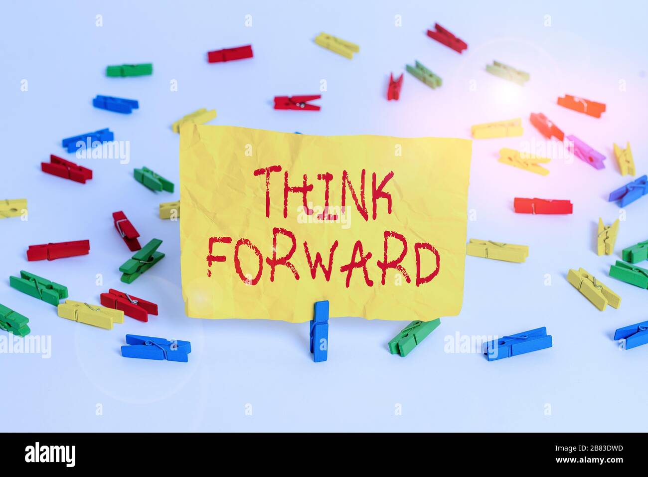 Think Forwhat Word writing text Think Forward. Business photo showcasing The act of ...