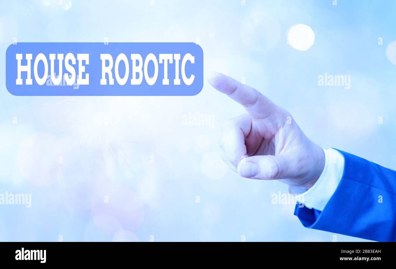 Handwriting text writing House Robotic. Conceptual photo Programmable ...