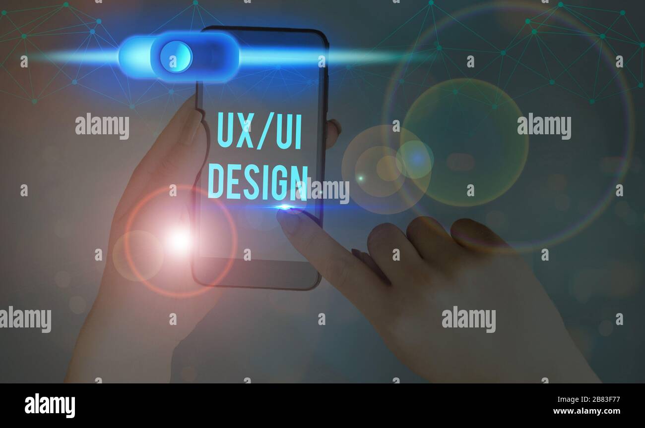 Text sign showing Ux Or Ui Design. Business photo text two different ...