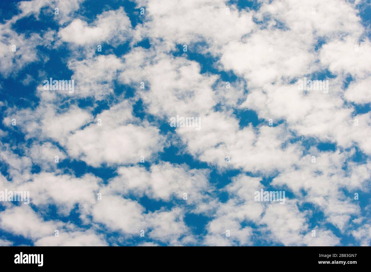 Cloud pattern against blue sky Stock Photo