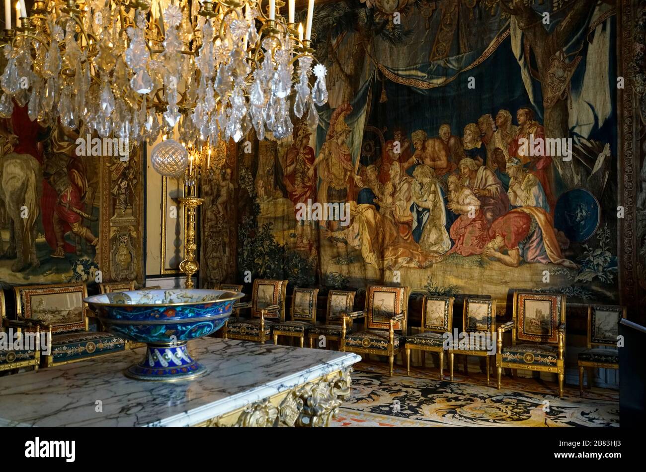 Throne Room, Chateau de Fontainebleau, France Stock Photo - Alamy