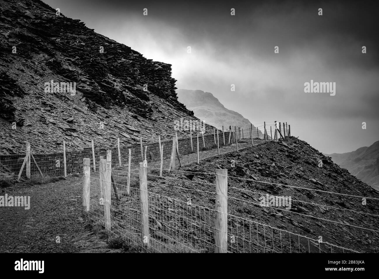 Dinorwic Slate Quarry, situated between the villages of Dinorwig and Llanberis, Snowdonia, North Wales, United Kingdom. Stock Photo