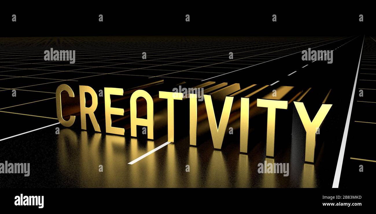 Creativity concept road 3d hi-res stock photography and images - Alamy