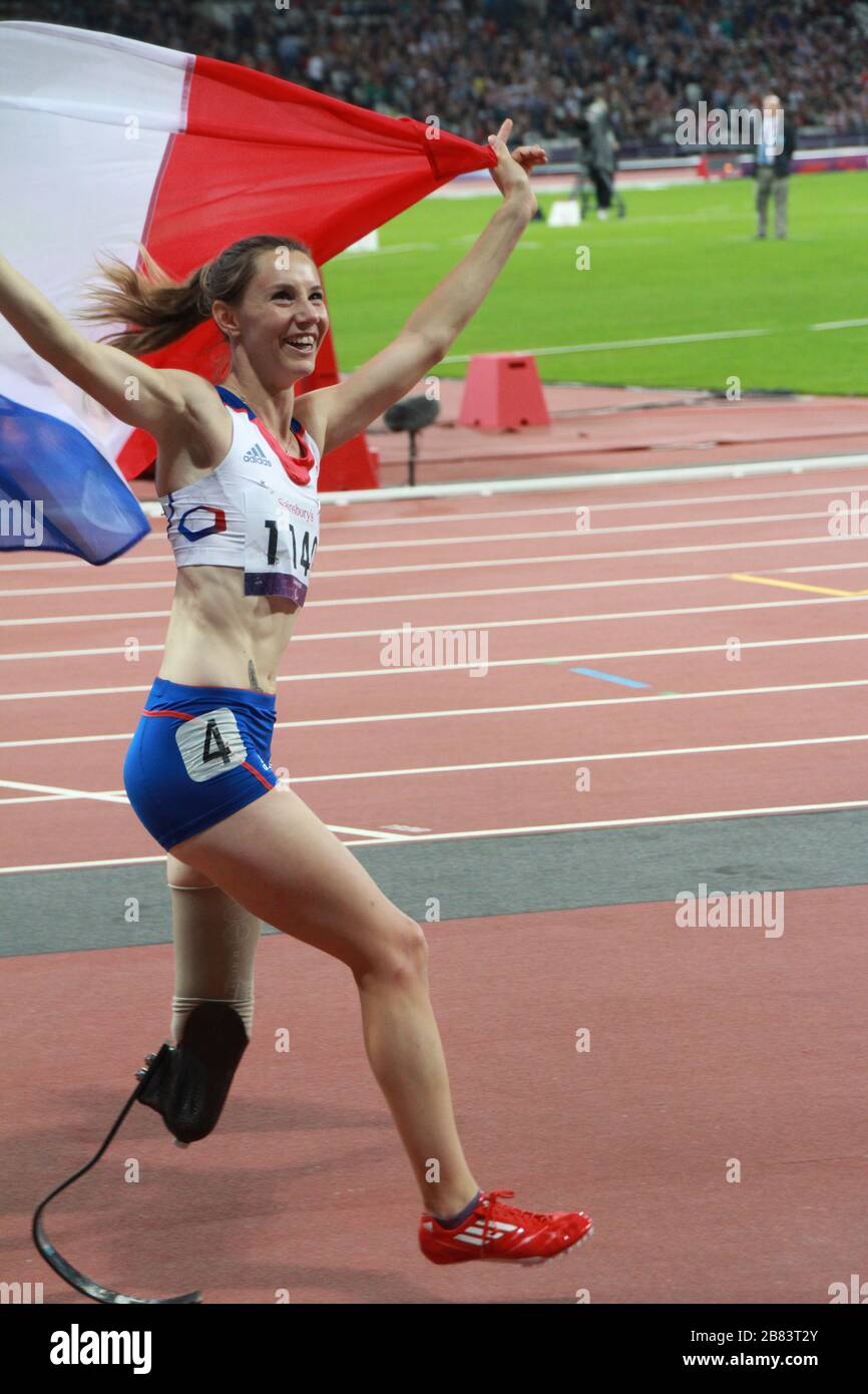 Women's 100m T44 gold medallist sprinter Marie-Amelie Le Fur ...