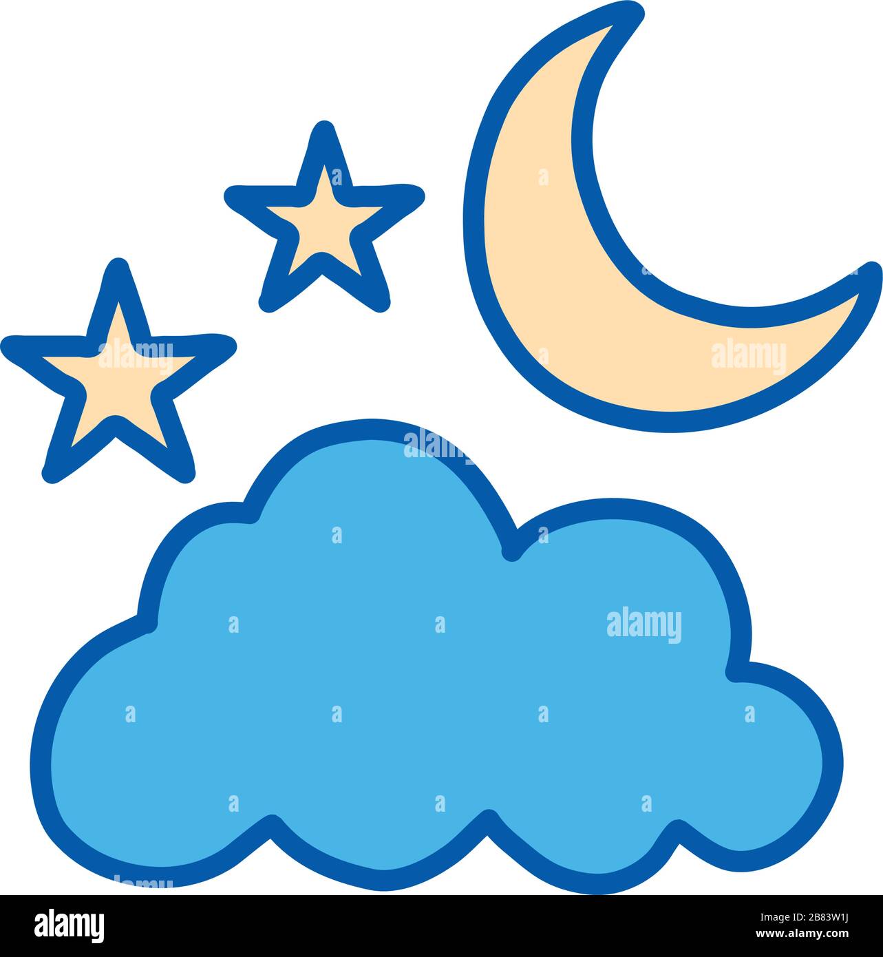 Cute moon icon Stock Vector Image & Art - Alamy