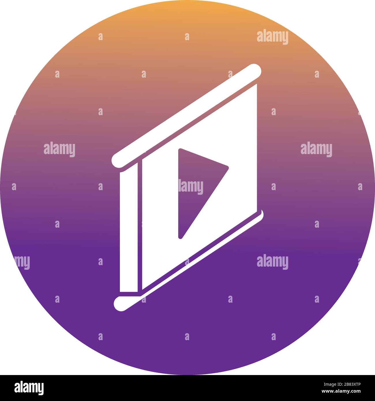 template webpage with play button block style Stock Vector Image & Art ...