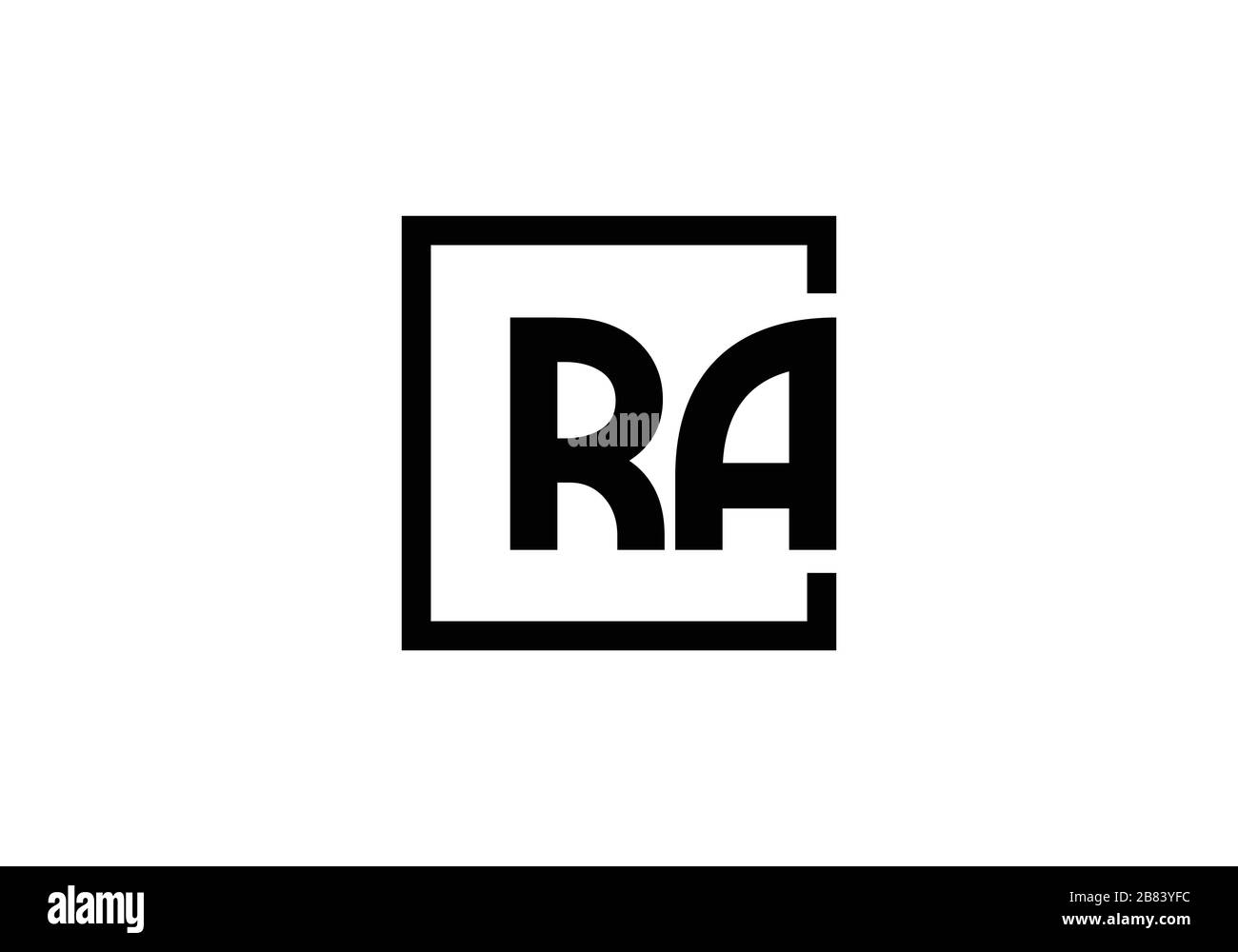 R A, RA Initial Letter Logo design vector template, Graphic Alphabet ...