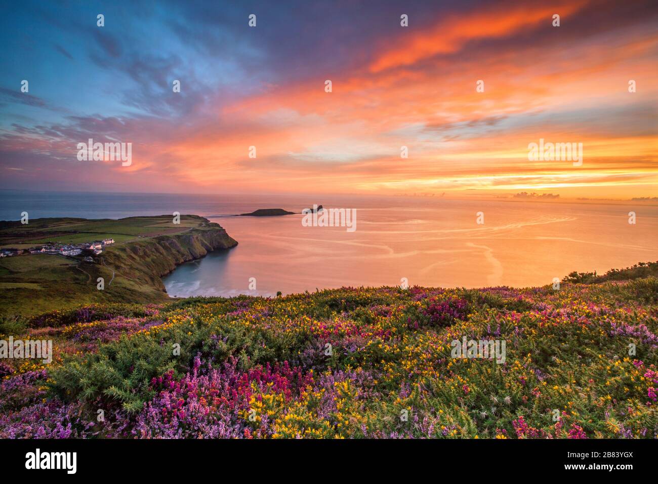 Rhossili Bay, Gower, Peninsula, Wales, UK Stock Photo Alamy