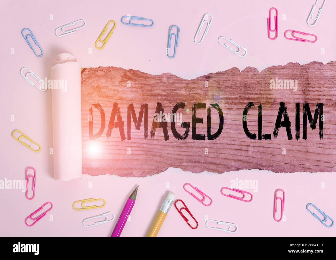 Compensation For Damage Sign Conceptual hand writing showing Damages Claim. Concept meaning Demand ...