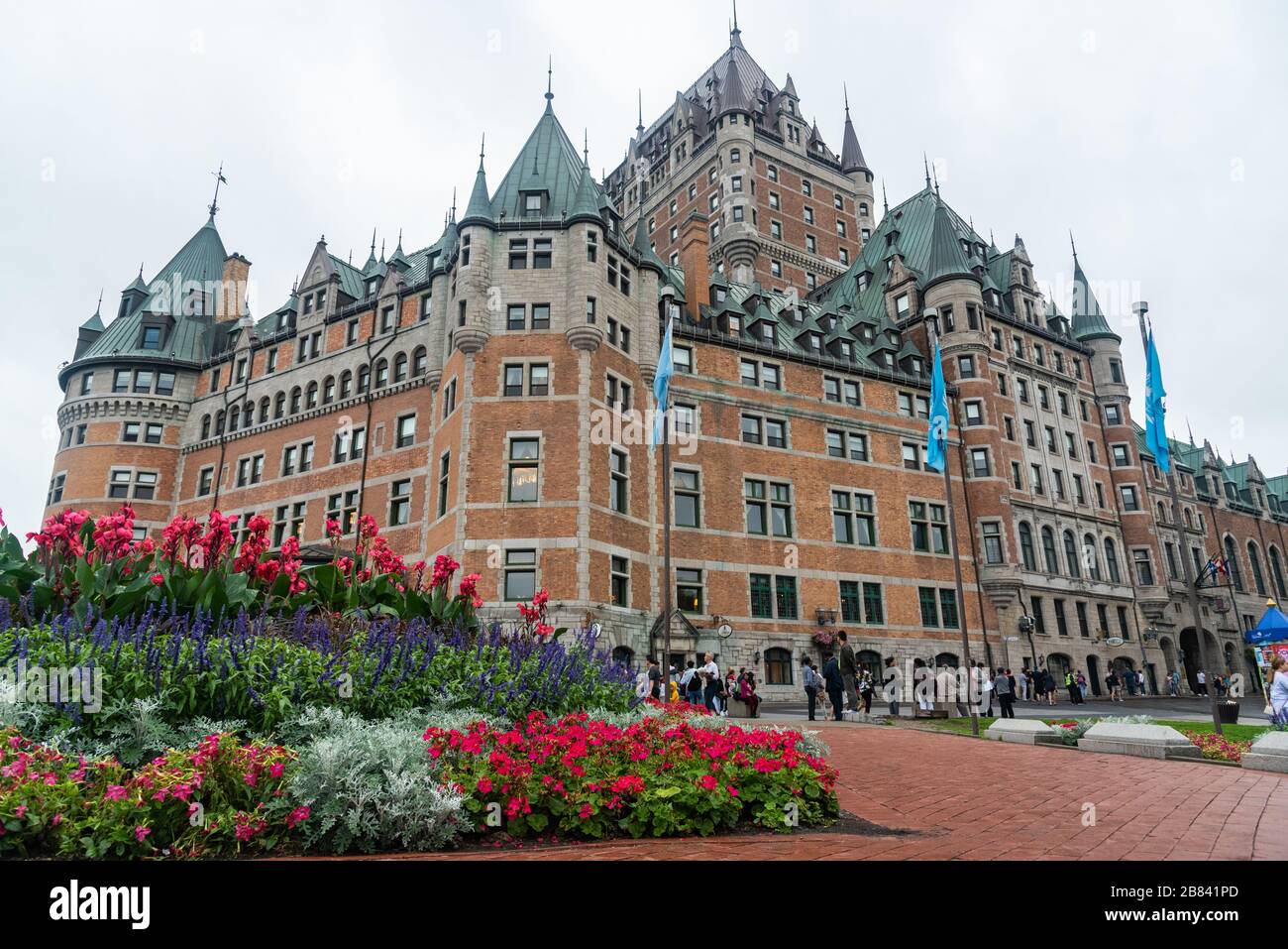 Quebec, Canada Sept 3, 2018:Famous hotel Fairmont Le Chateau Frontenac in Quebec City QC Canada Stock Photo