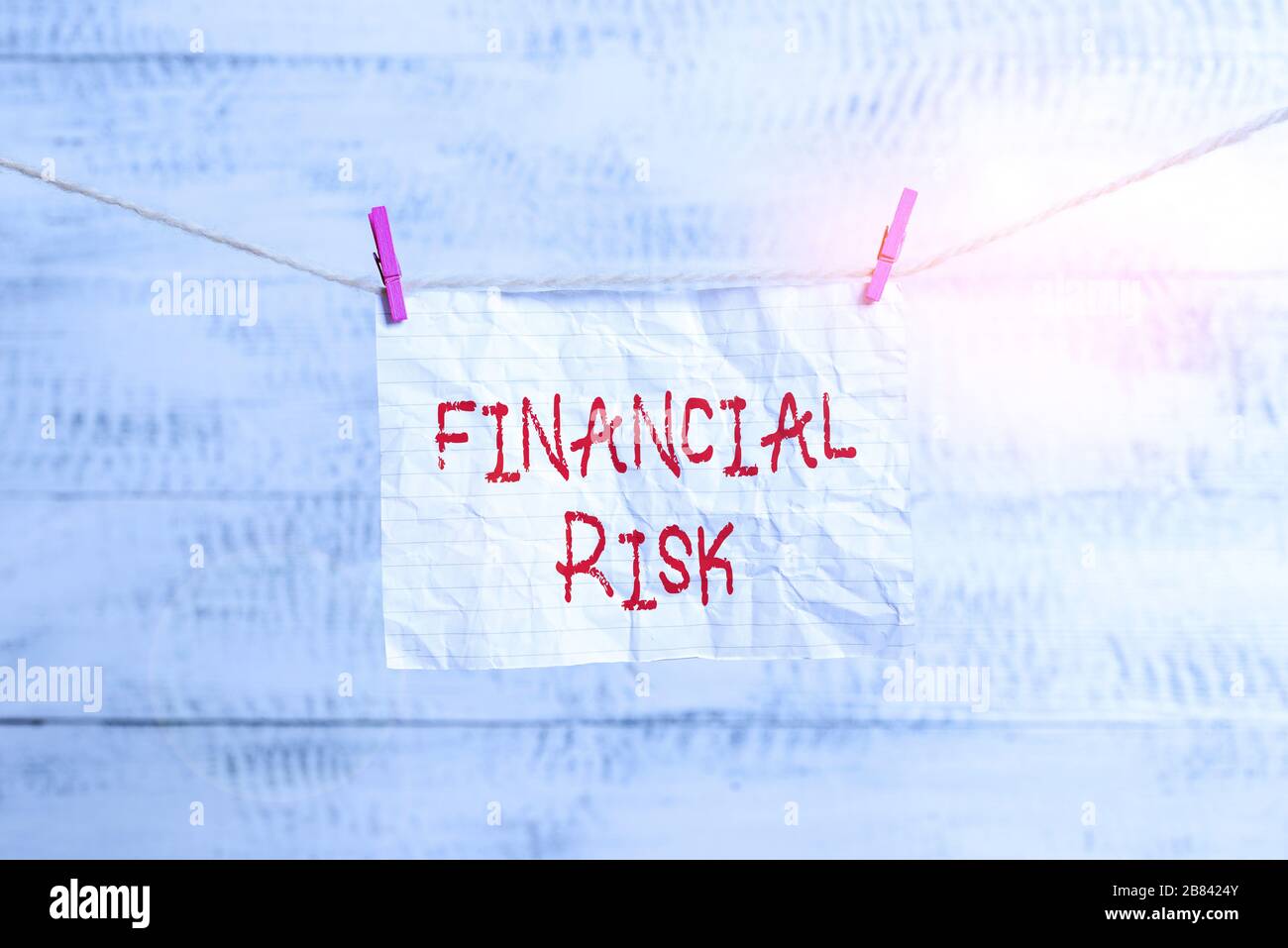 Handwriting text writing Financial Risk. Conceptual photo any of ...