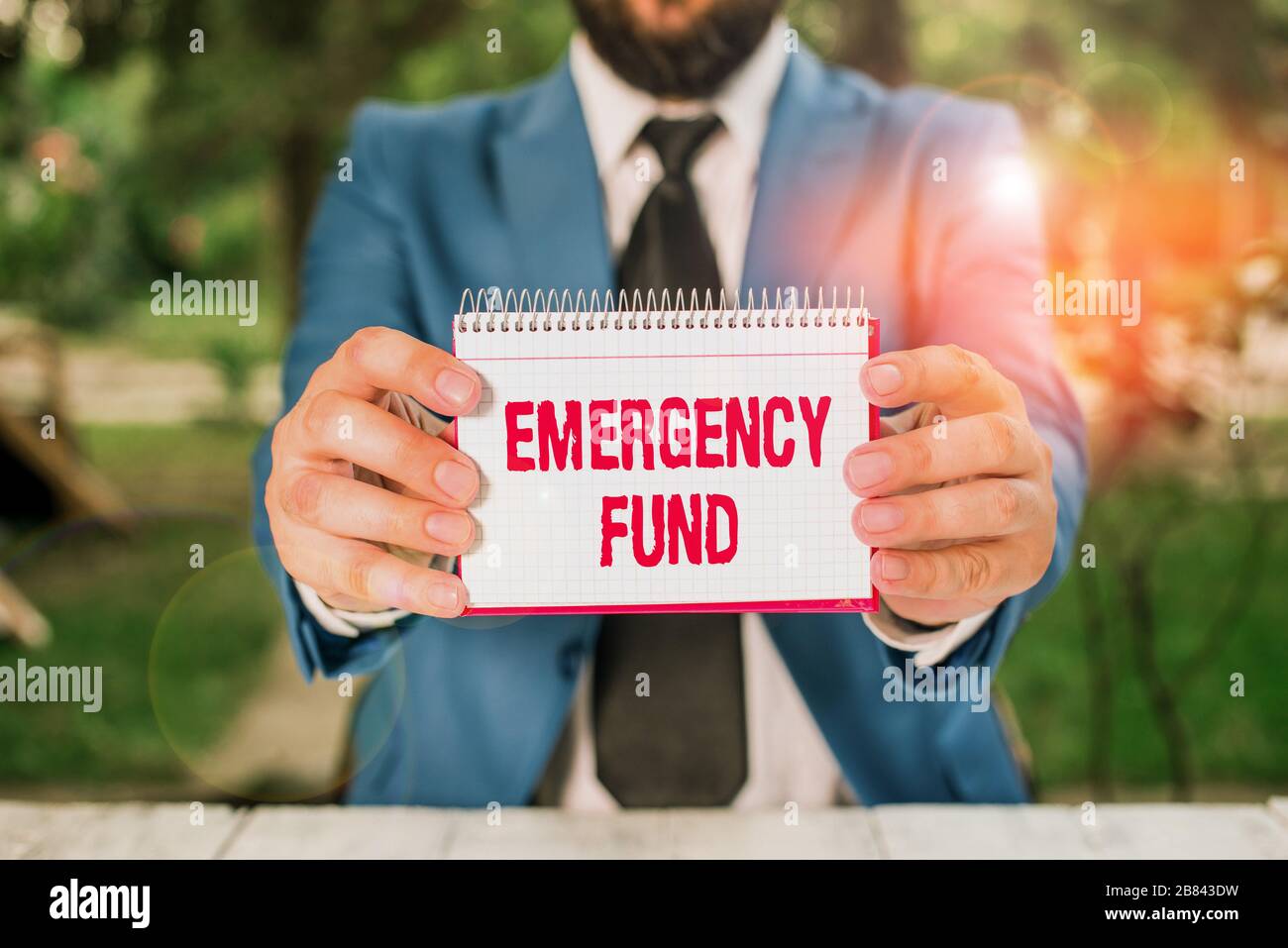 Handwriting text Emergency Fund. Conceptual photo Money which is set ...