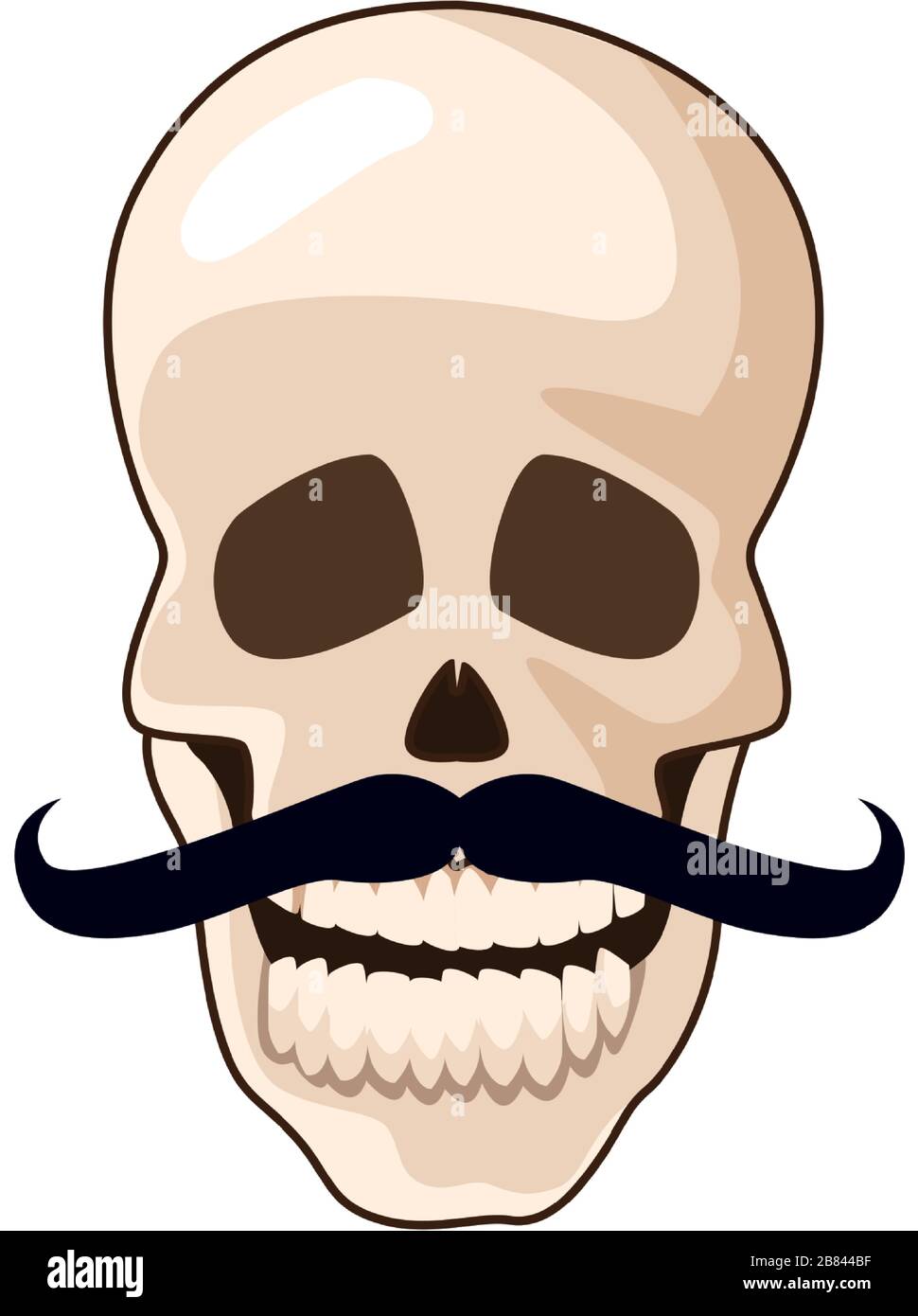 skull with mustache mexican icon Stock Vector Image & Art - Alamy