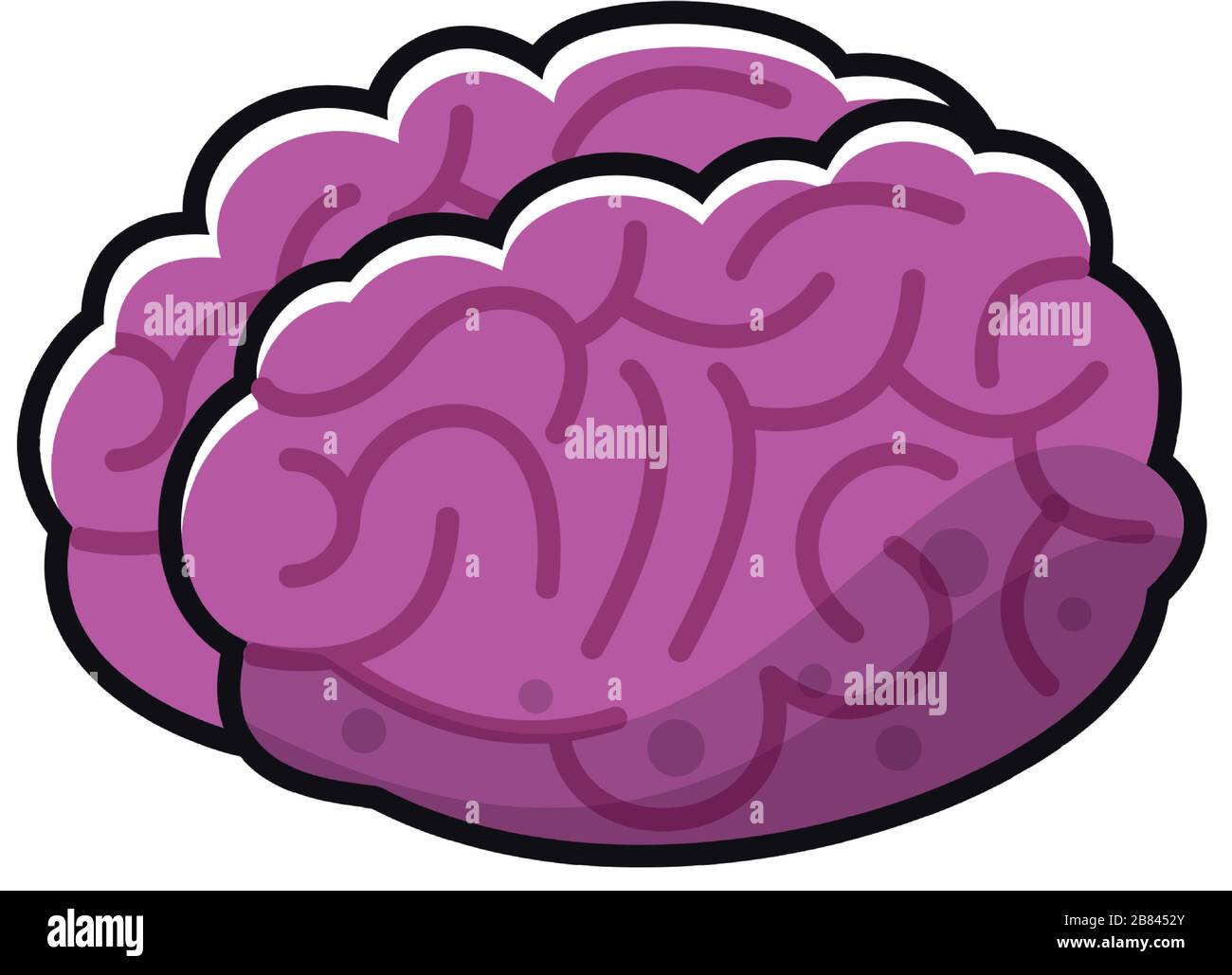 brain organ human isolated icon Stock Vector Image & Art - Alamy