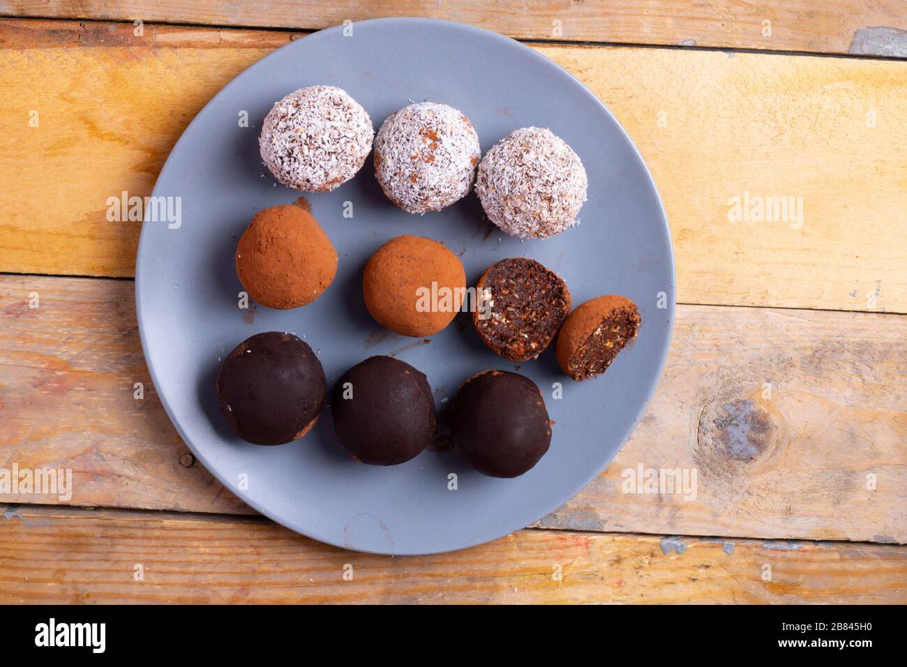 Oat balls, oat dates energy balls without shugar Stock Photo Alamy
