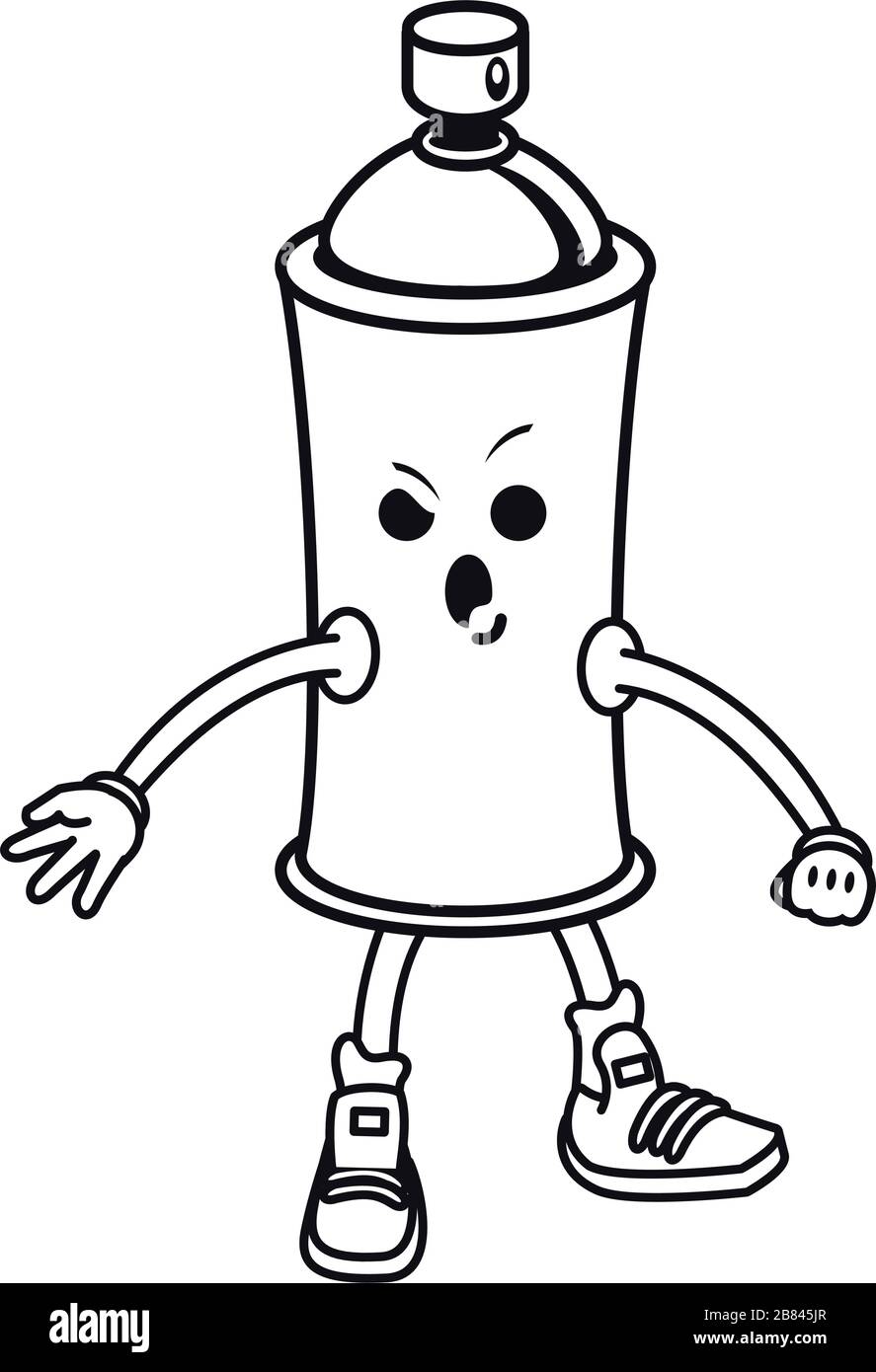 spray paint bottle comic character Stock Vector Image & Art - Alamy