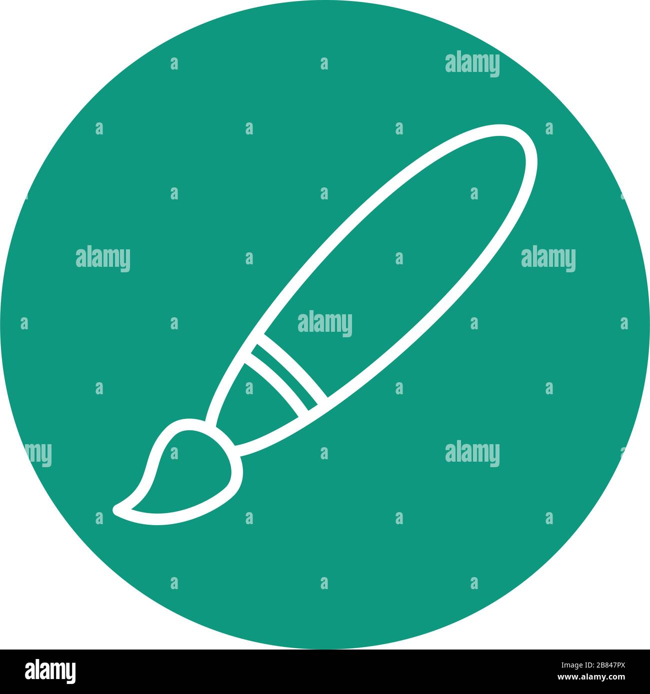 paint brush block style icon Stock Vector Image & Art - Alamy