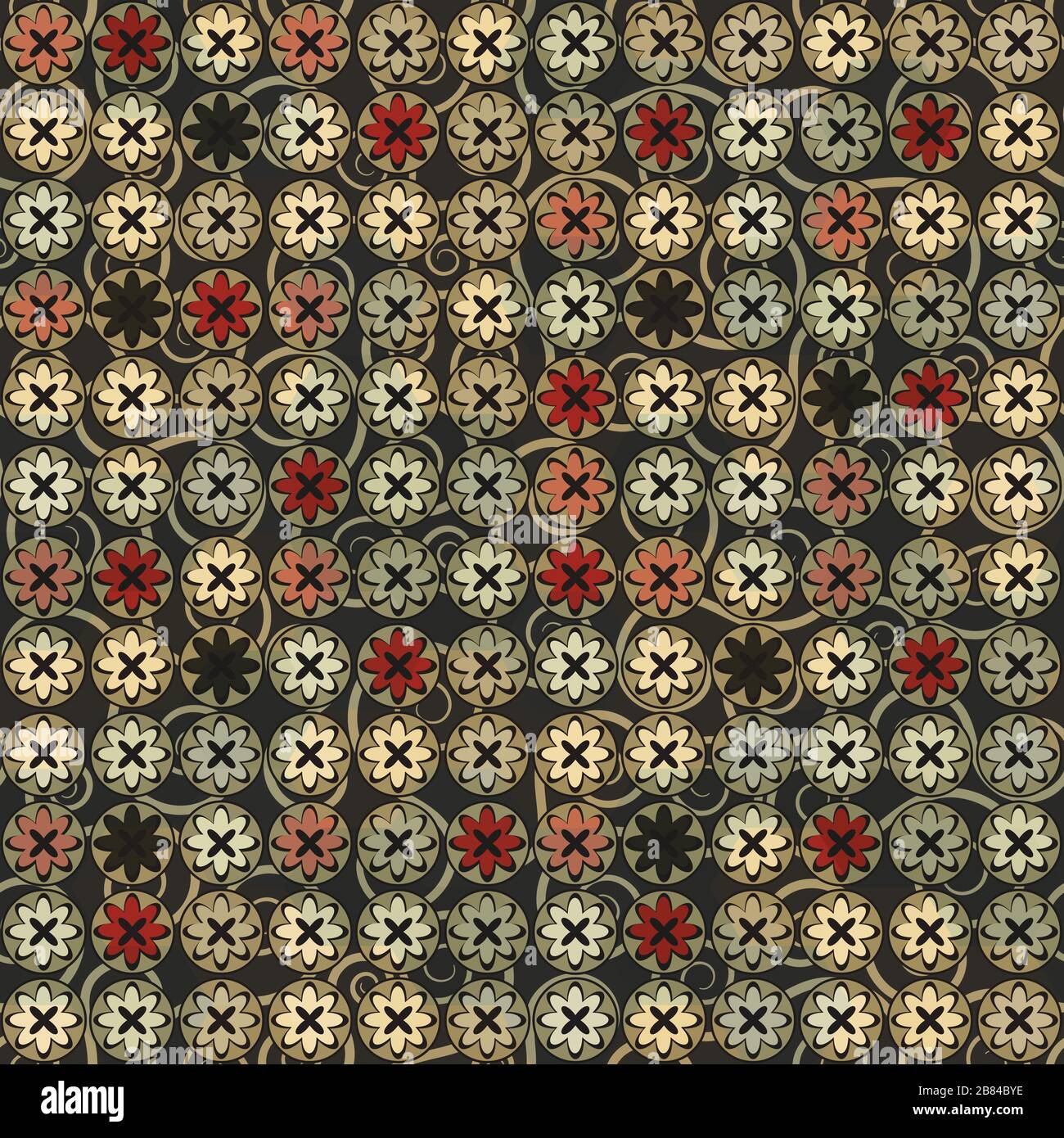 vintage flowers seamless Stock Vector Image & Art - Alamy
