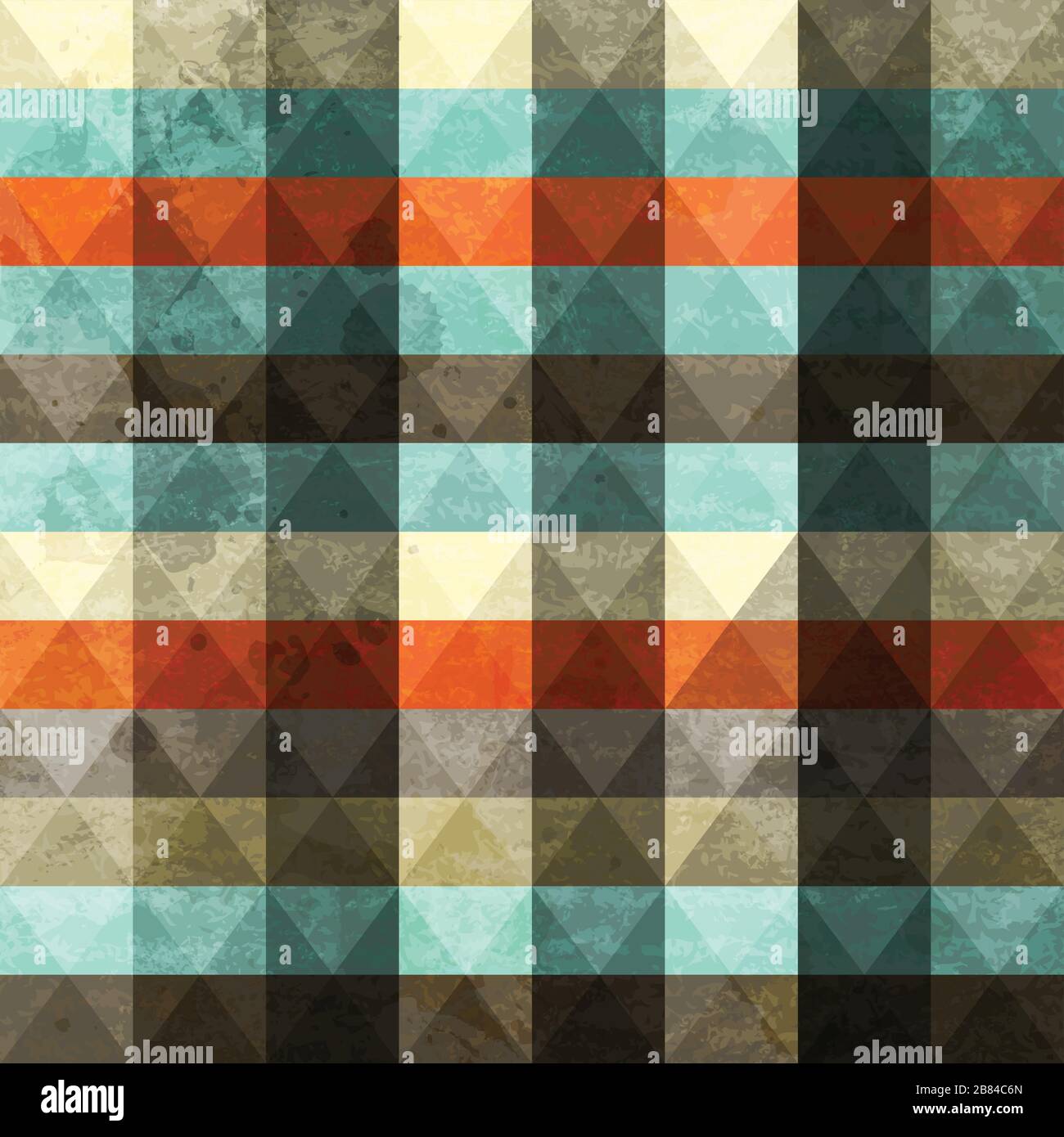 vintage grunge triangle seamless Stock Vector