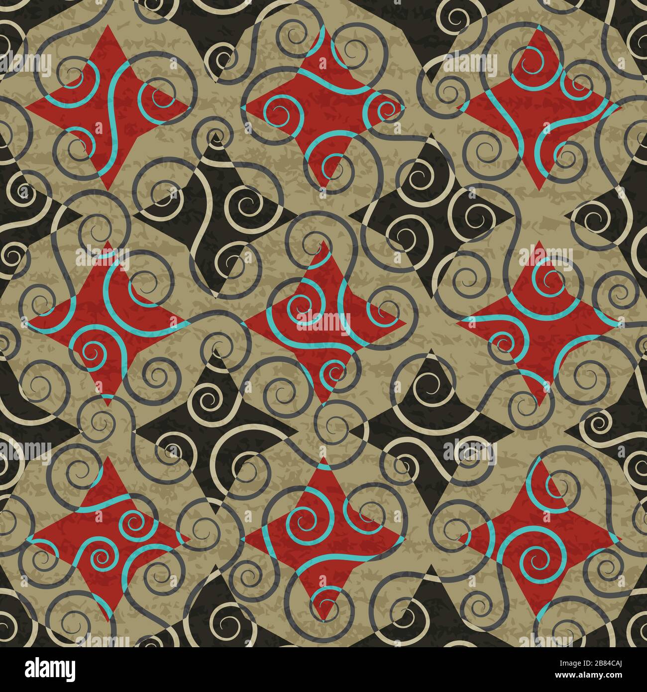 vintage floral seamless pattern Stock Vector Image & Art - Alamy