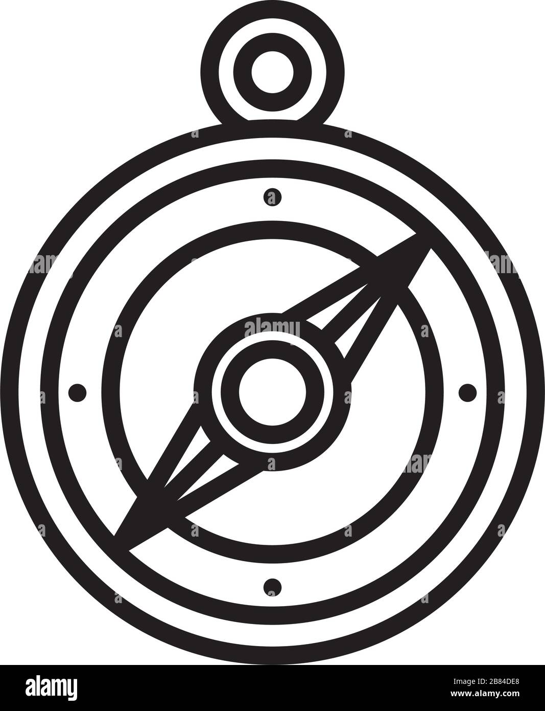 Compass guide line icon Black and White Stock Photos & Images - Alamy