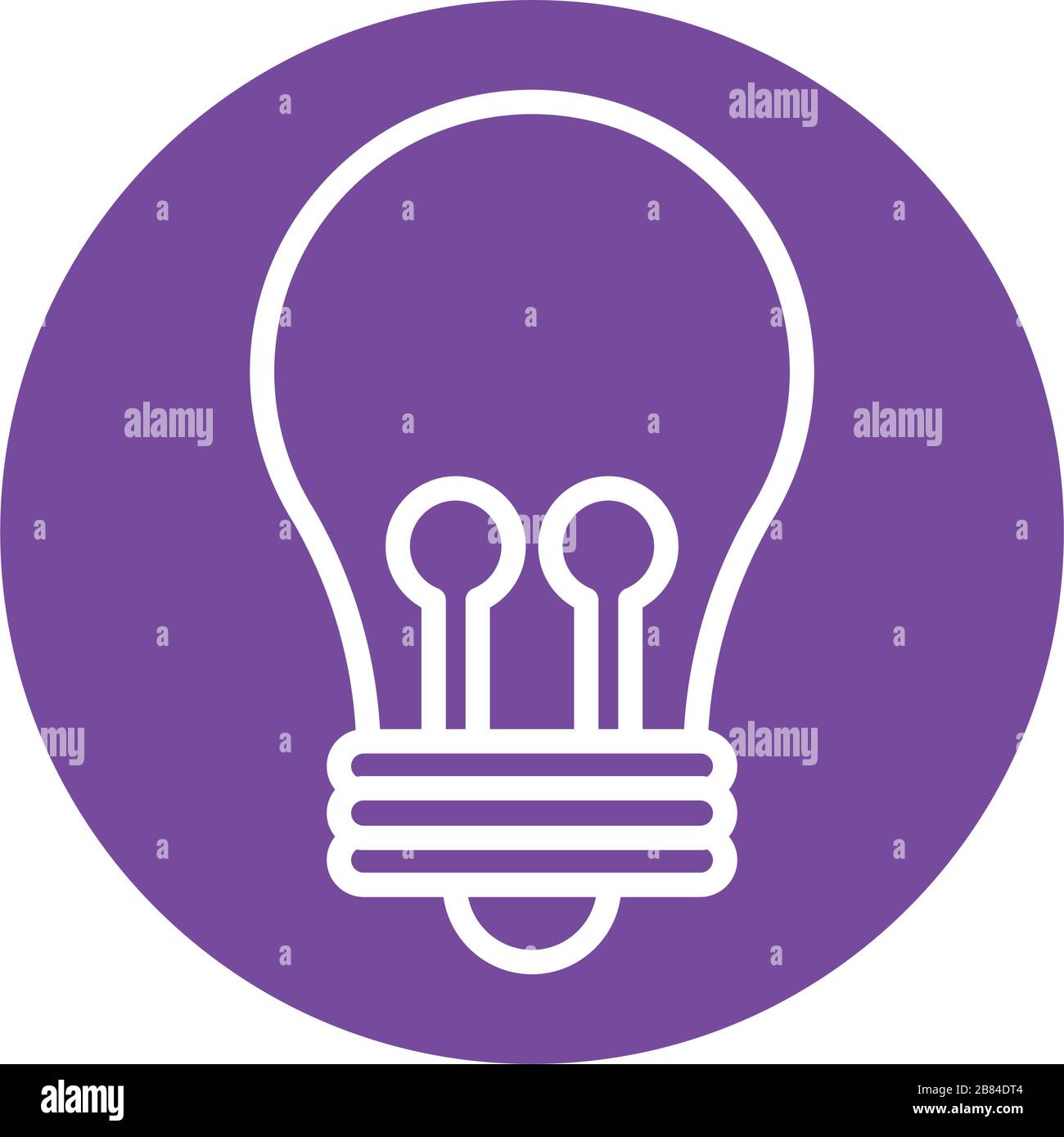 bulb light block style icon Stock Vector Image & Art - Alamy