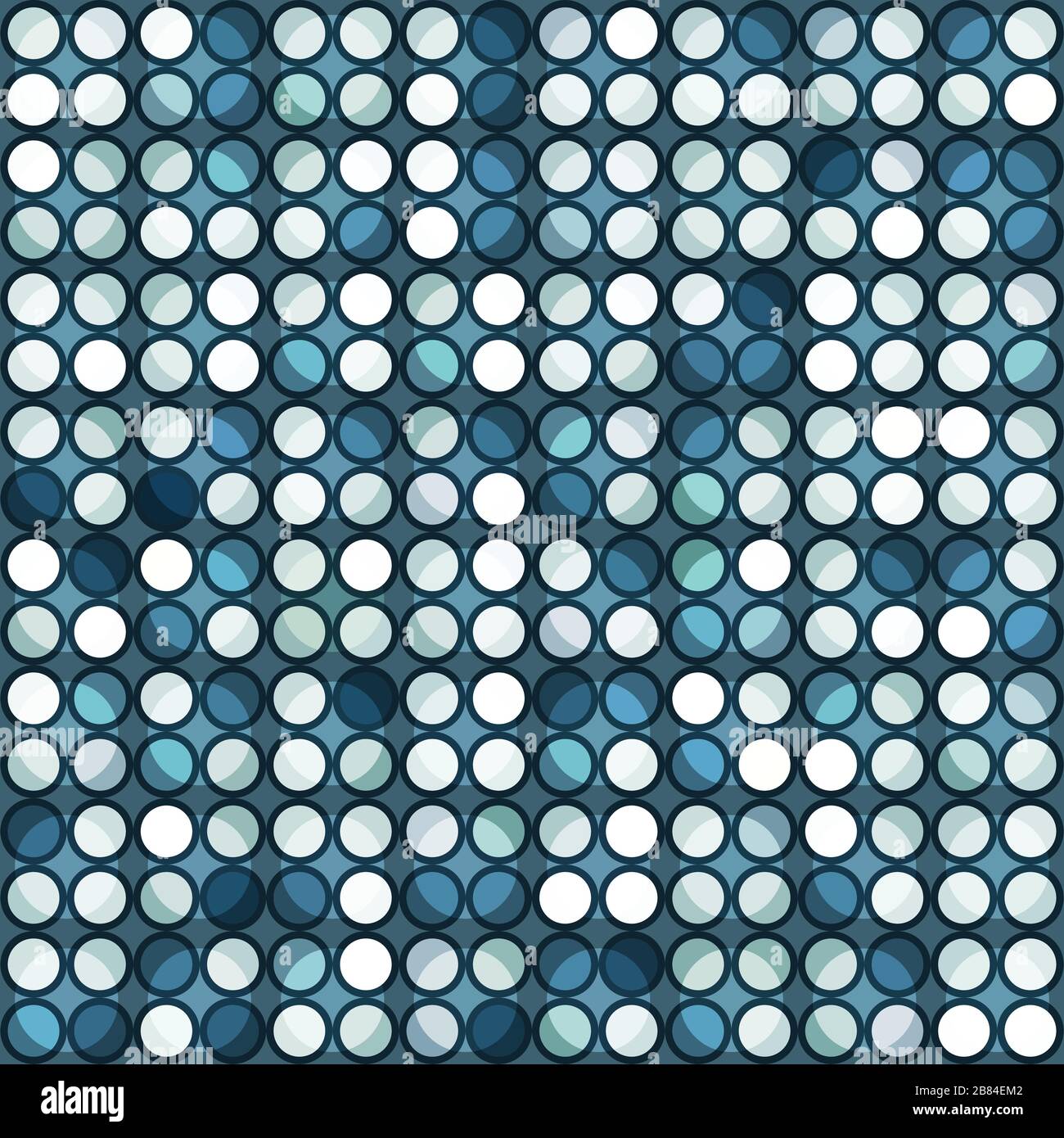 abstract blue circle seamless Stock Vector