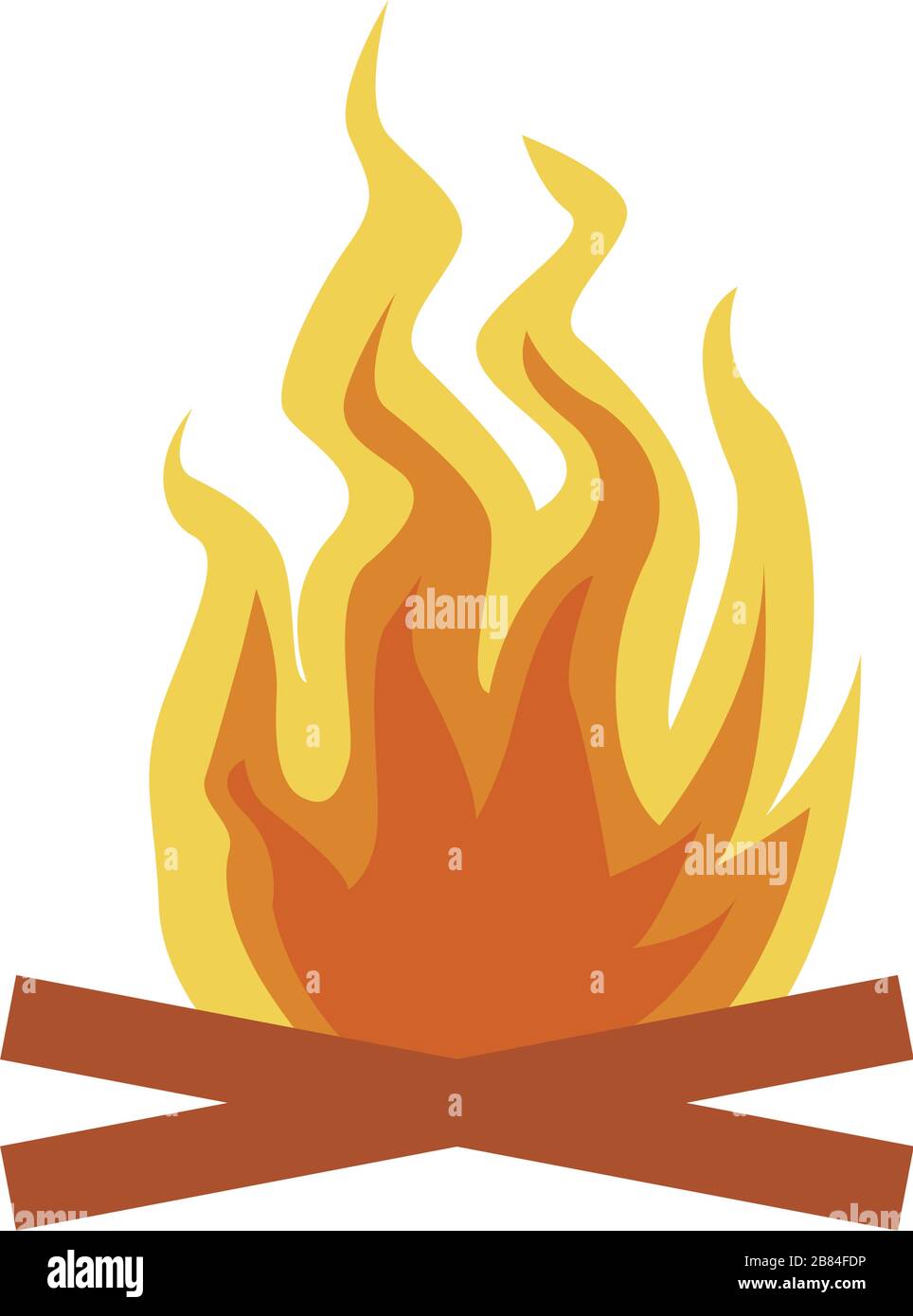 camp fire flame isolated icon Stock Vector Image & Art - Alamy