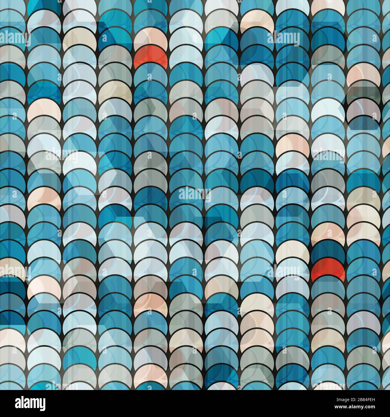 abstract blue circle pattern Stock Vector